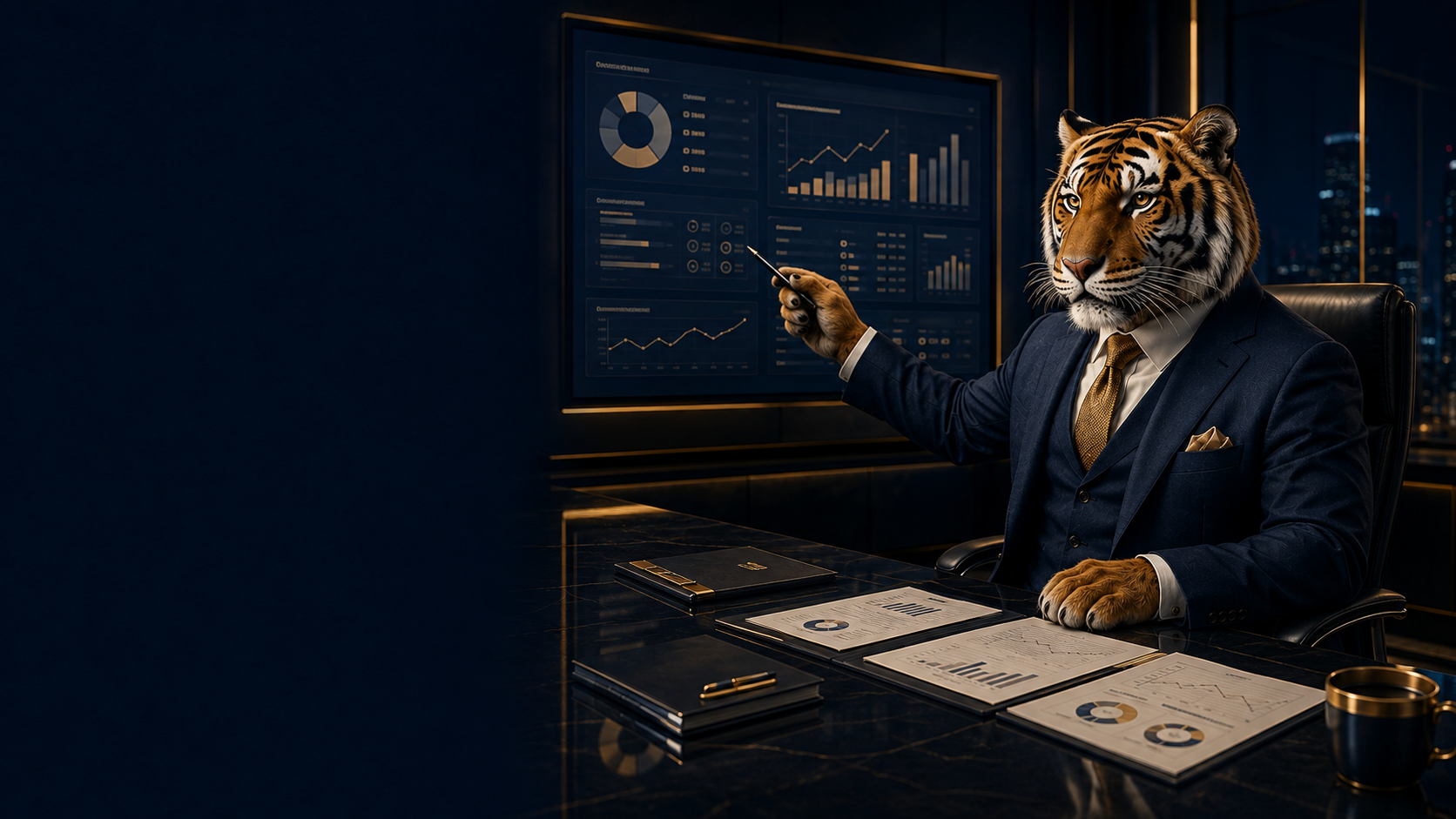 Tiger CFO presenting board-ready reports